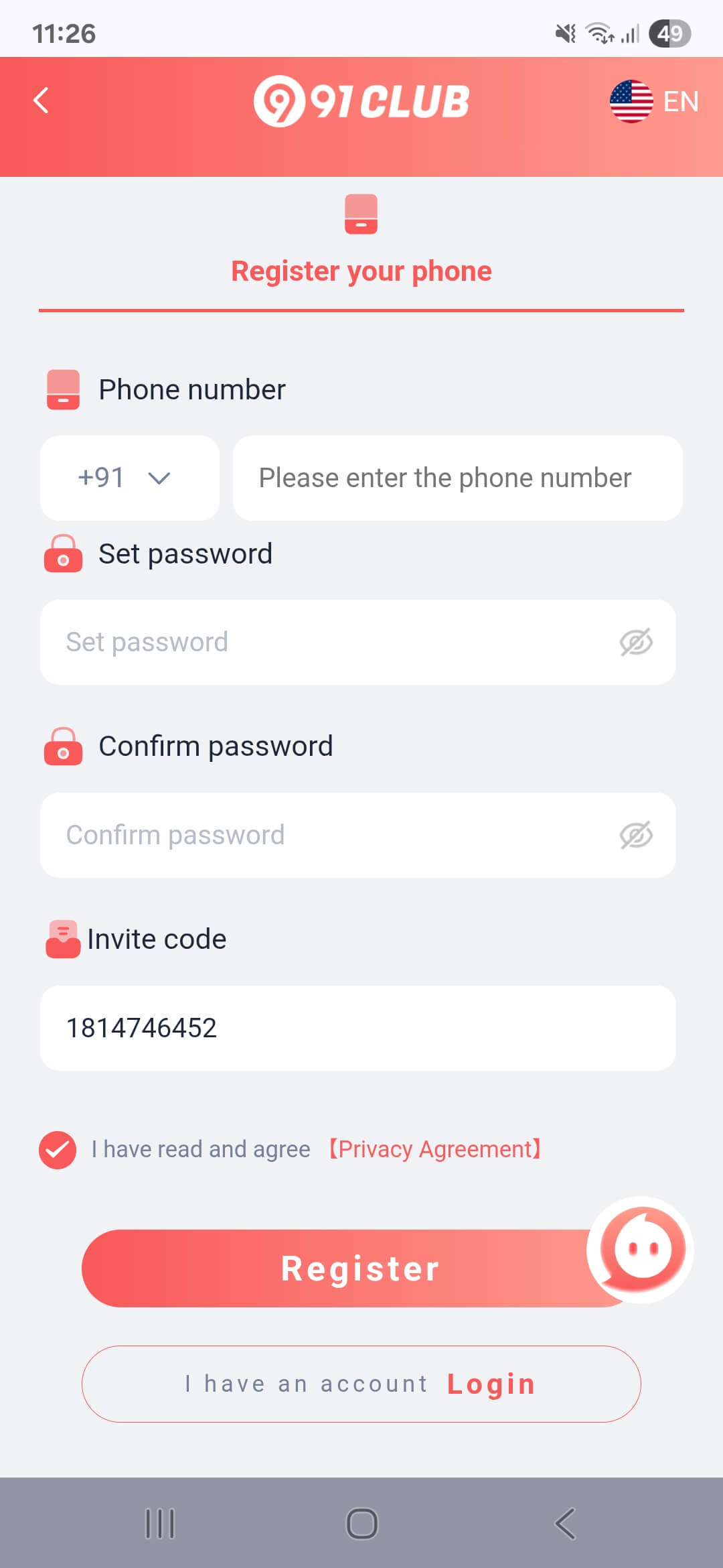 910 Club Register